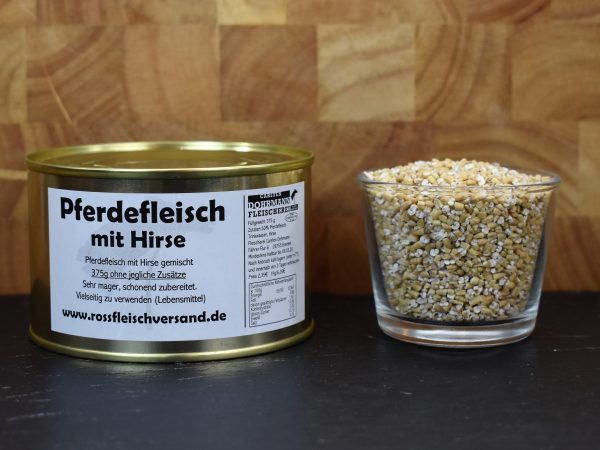 Pferdefleisch mit Hirse