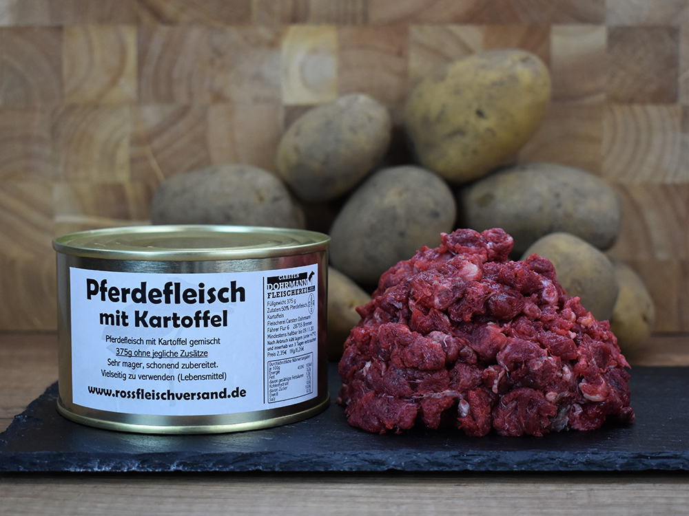 Rossfleischversand - Pferdefleisch mit Kartoffel Produktbild Pferdefleisch mit Kartoffel
